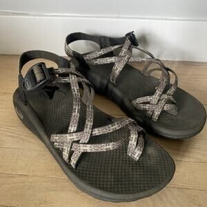 Chaco Z Cloud X2 Double Strap Outdoor Hiking Sport Sandals Gray Womans Size 10